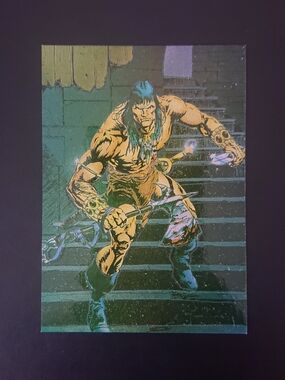1995 Comic Images - Chromium Conan III - M6 Battle Descent Magnachrome Card